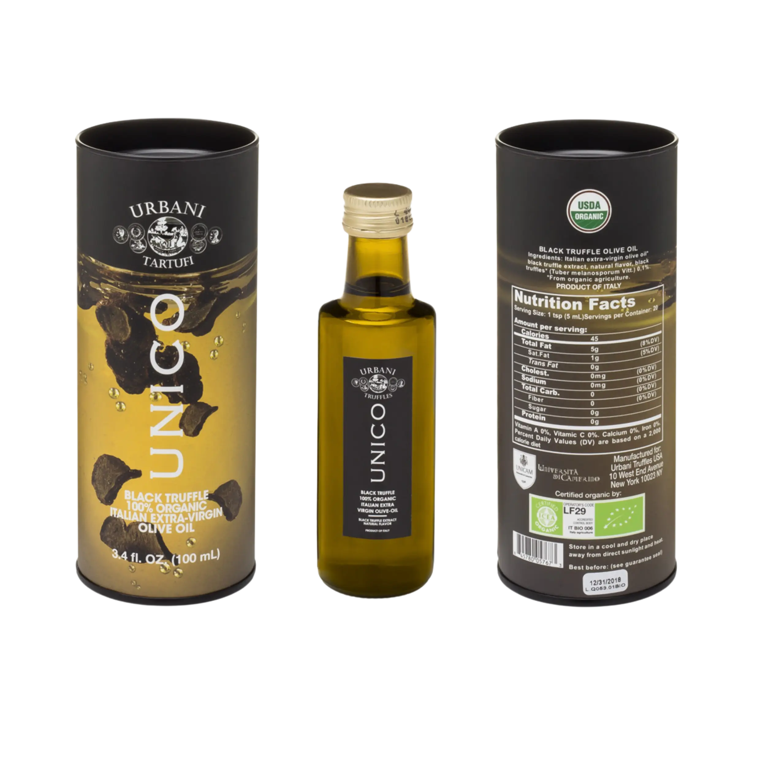 Organic UNICO Black Truffle Oil 3.4 fl oz