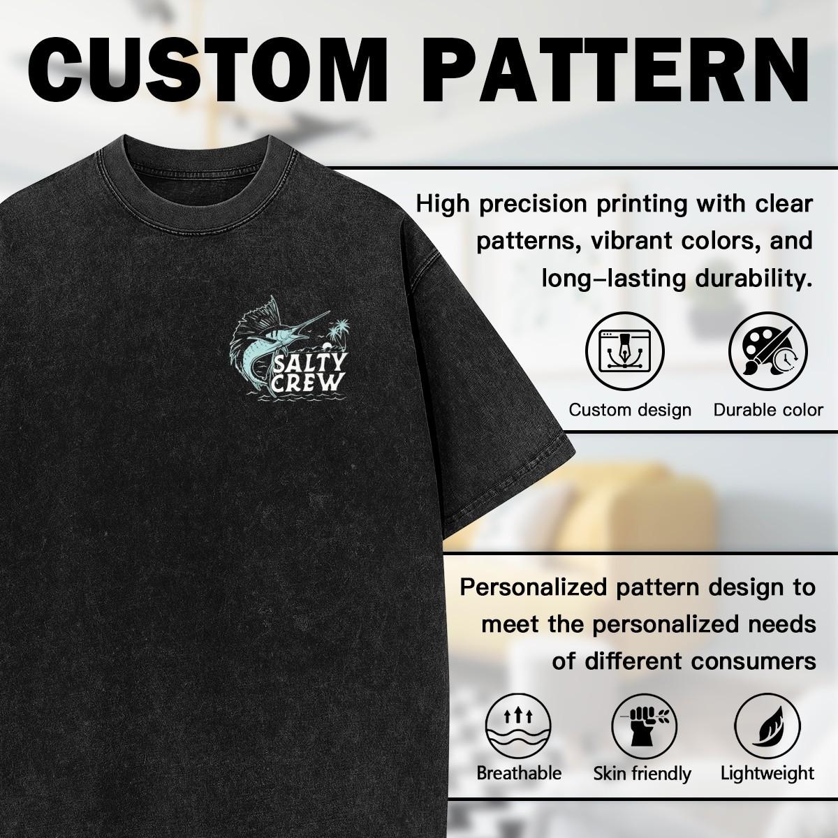 New Summer Trend Men's Pure Cotton T-Shirt Creative DIY Custom T-Shirt New Summer Trend Men's Pure Cotton T-Shirt Creative DIY Custom T-Shirt