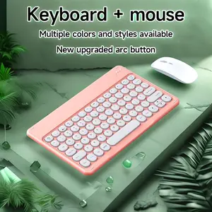 Wireless Keyboard & Mouse, Portable Wireless Keyboard & Mouse Combination, Office Computer Keyboard for iPad, Tablet, Laptop