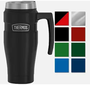 Thermos 16 oz Stainless King Insulated Stainless Steel Travel Mug with Handle Multiple Colors Available Brand-New Unopened Original Packaging