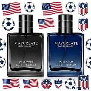 MAYCREATE Men's Azure Sea Salt Eau De Toilette 55ml Freshness Knight Woodsy Cologne for Men Long-Lasting 24 Hours Marine Classic Fragrance