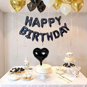 Happy Birthday Balloon Set BalloonGarland Arch Kit with 16 Inch Letter Balloon Love Balloon Latex Balloons for Party Scene Decoration Supplies balloon kit