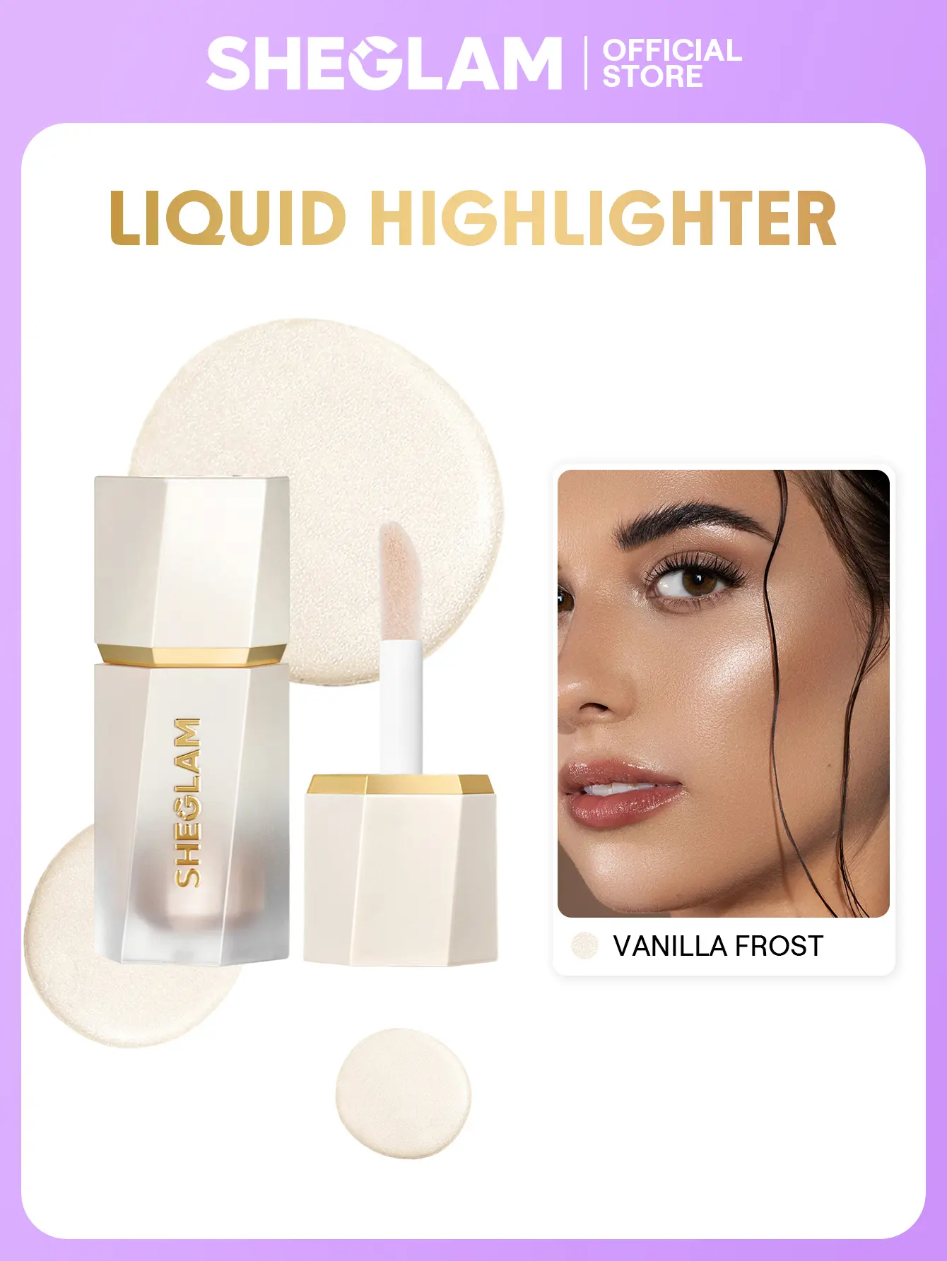SHEGLAM Glow Bloom Liquid Highlighter Longwear Brightening Non-Caking Waterproof Face Bronzer Makeup