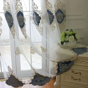 1pc Luxurious Royal Style Embroidered Draperies,Perforated Hanging Method, Sun Protection And Privacy Protection, Elegant Jacquard Weaving, Suitable for Christmas Bedroom Living Room Restaurant And Other Holiday Decorations, Home Decoration Curtain