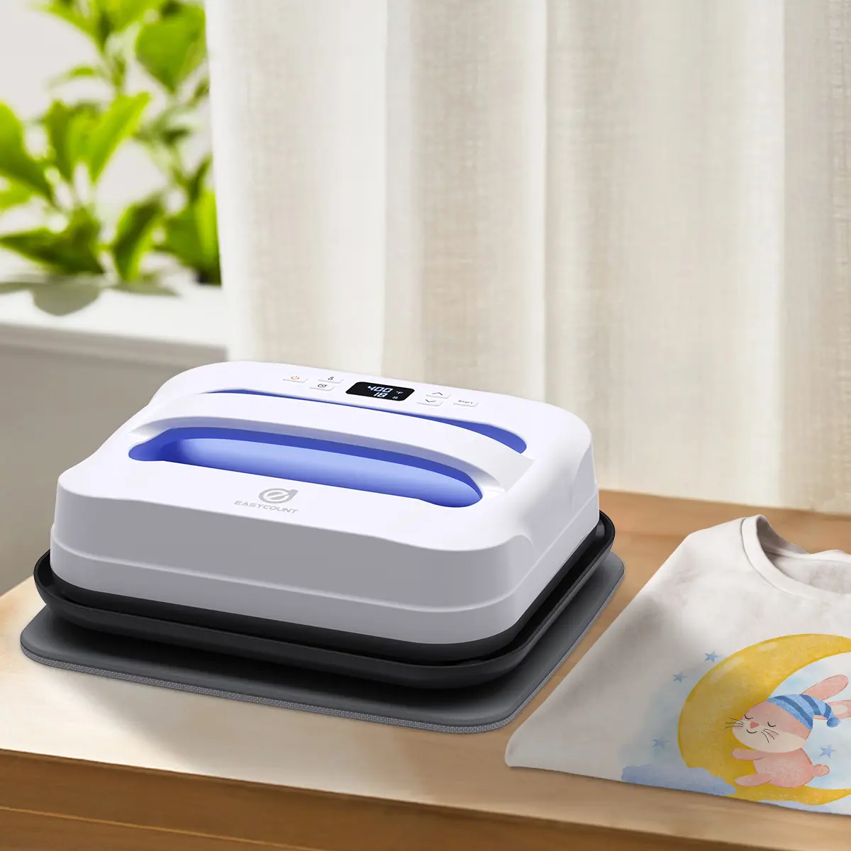 With safe base &Auto turn off, HP3 multi-function Heat Press Machine 12x10",HP1 Portable Iron Press Machine Small Heat Press for T Shirts, Hats, Pillows   Heating Transfer Projects wrinkle  free  clothes small  business  tools