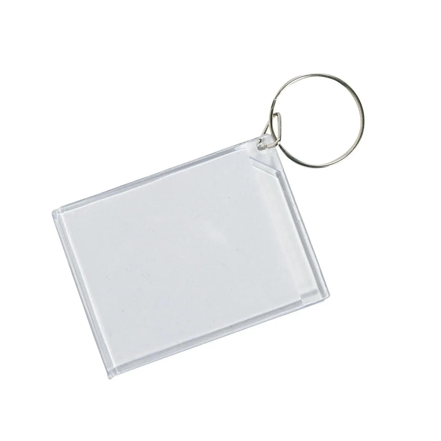 2 1/2" Bulk 48 Pc. DIY Clear Plastic Keychains