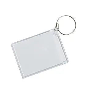 2 1/2" Bulk 48 Pc. DIY Clear Plastic Keychains