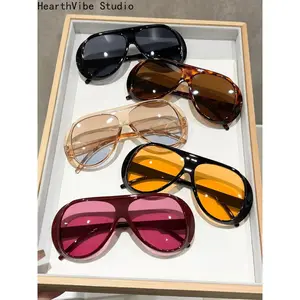 5-Pcs Oversized Sunglasses Set, Stylish Protective Eyewear for Outdoor Activities, Street Parties, Driving, and Vacation Gifts