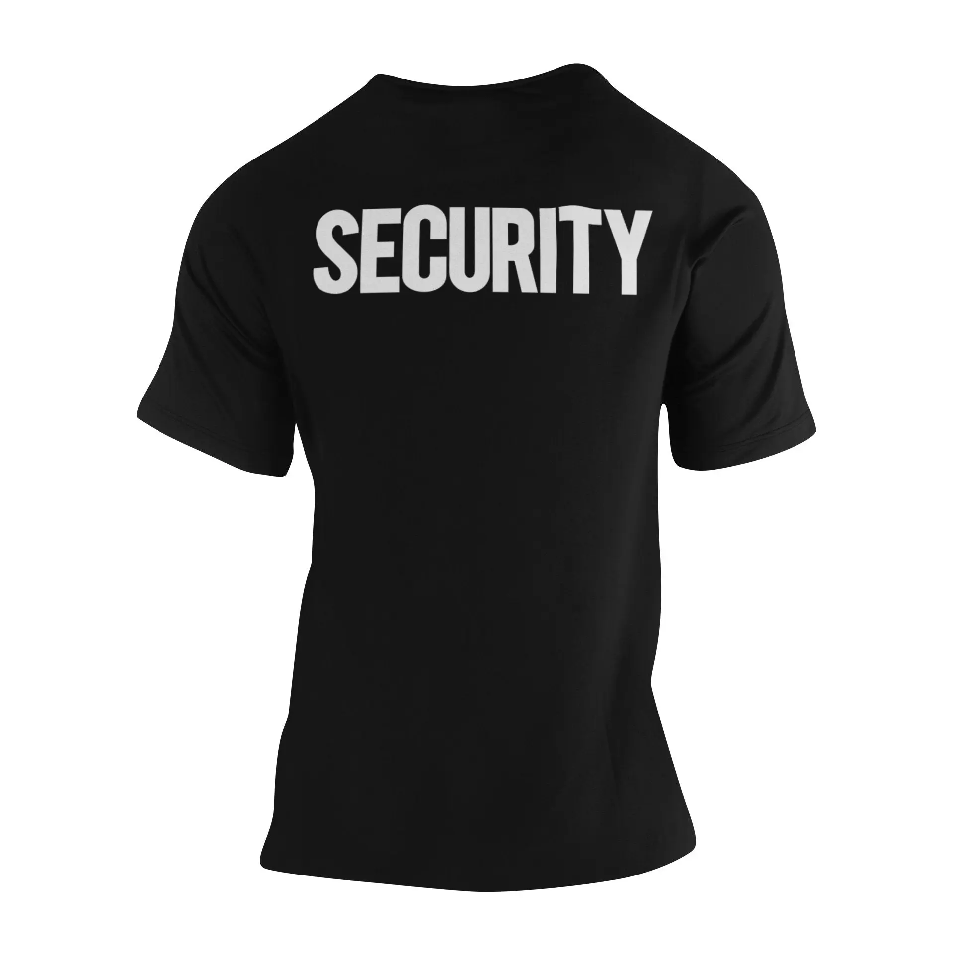 Security T-Shirt Front Back Print Men's Tee Staff Event Uniform Bouncer Screen Printed