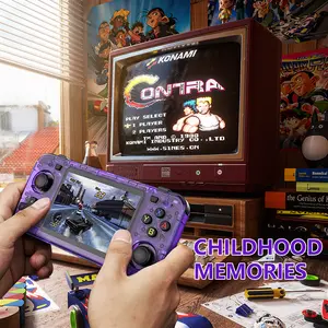 R36H retro handheld game console features a Linux operating system, a 3000mAh battery, 64GB/128GB of storage, and 20,000 built-in classic games. It makes a great holiday/birthday gift.