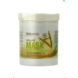 Salerm Cosmetics Hair Mask Wheat Germ – Professional Treatment for Dry & Damaged Hair (1000 ml / 32.8 oz)
