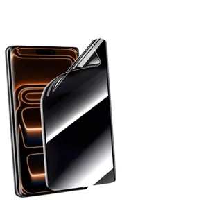 1 Count Privacy Hydrogel Film Suitable For iPhone 17 17Pro Pro Max 17Air 17Plus iPhone 16 16Pro Pro Max 16Plus 16E 3D Curved Full Cover Screen Protector Films Anti Spy Protection Phone Screen Protector, Full Coverage, Edge to edge Cover, Durable TPU