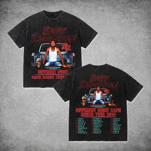 Bailey Zimmerman Different Night Same Rodeo Tour 2026 T-Shirt,  Vintage Wash Oversized Country Music Tee, BZ Concert Merch, Retro Aesthetic Western Streetwear