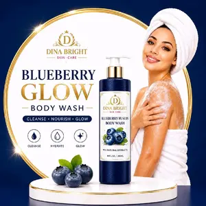 BLUEBERRY SILK GLOW BODY WASH.