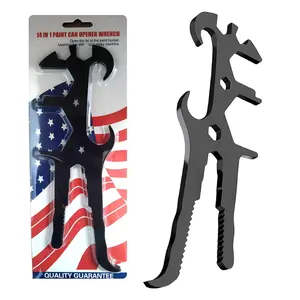 14-in-1 Multi-Function Bucket Opener, Heavy Duty Metal Lid Remover for 5 & 55 Gallon Buckets, Drum & Pail Lifter, Closure Tool