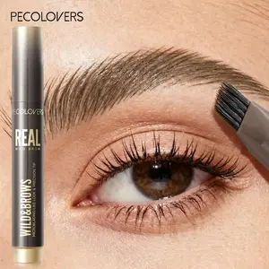 1PC Double-Effect Brow Pencil, Eyebrow Makeup Products, Volumizing Eyebrow Enhancer, Multi-Bristle Design for Defined Brows, Precise Hairline Filling, Waterproof & Smudge-Proof Longwear, Fluff Technology for Blending, Transformation for Beginners