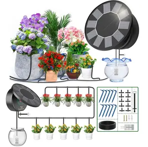 Solar Drip Irrigation System for Garden,2025 Latest Irrigation System for Potted Plants,Supported Automatic Watering System for The Balcony, The Plant Bed and The Green House