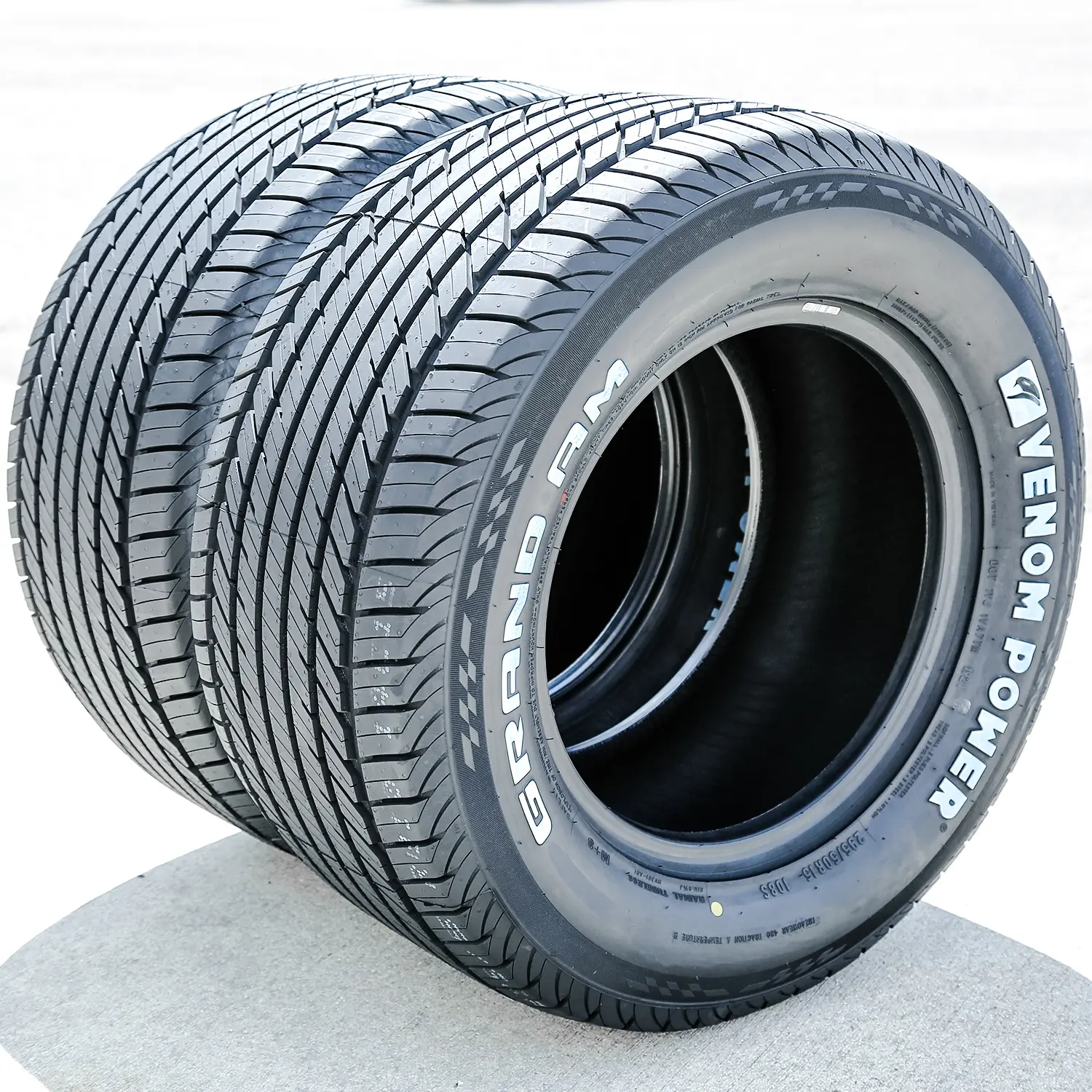 2 Tires Venom Power Grand AM 295/50R15 108S AS A/S All Season