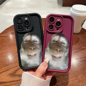 Viral Smug Monkey Meme Phone Case ,for iPhone 16 15 14 13 12 11 17Pro Max,for Samsung S25 S24 S23 S22 Ultra,Gifts For Fans Men Women, Phone Accessories