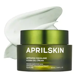 [APRILSKIN Official] Artemisia Squalane Hydra Gel Cream (50ml) |  Lightweight Gel Cream With 3% Squalane | Korean Skincare | Daily Glass Glow