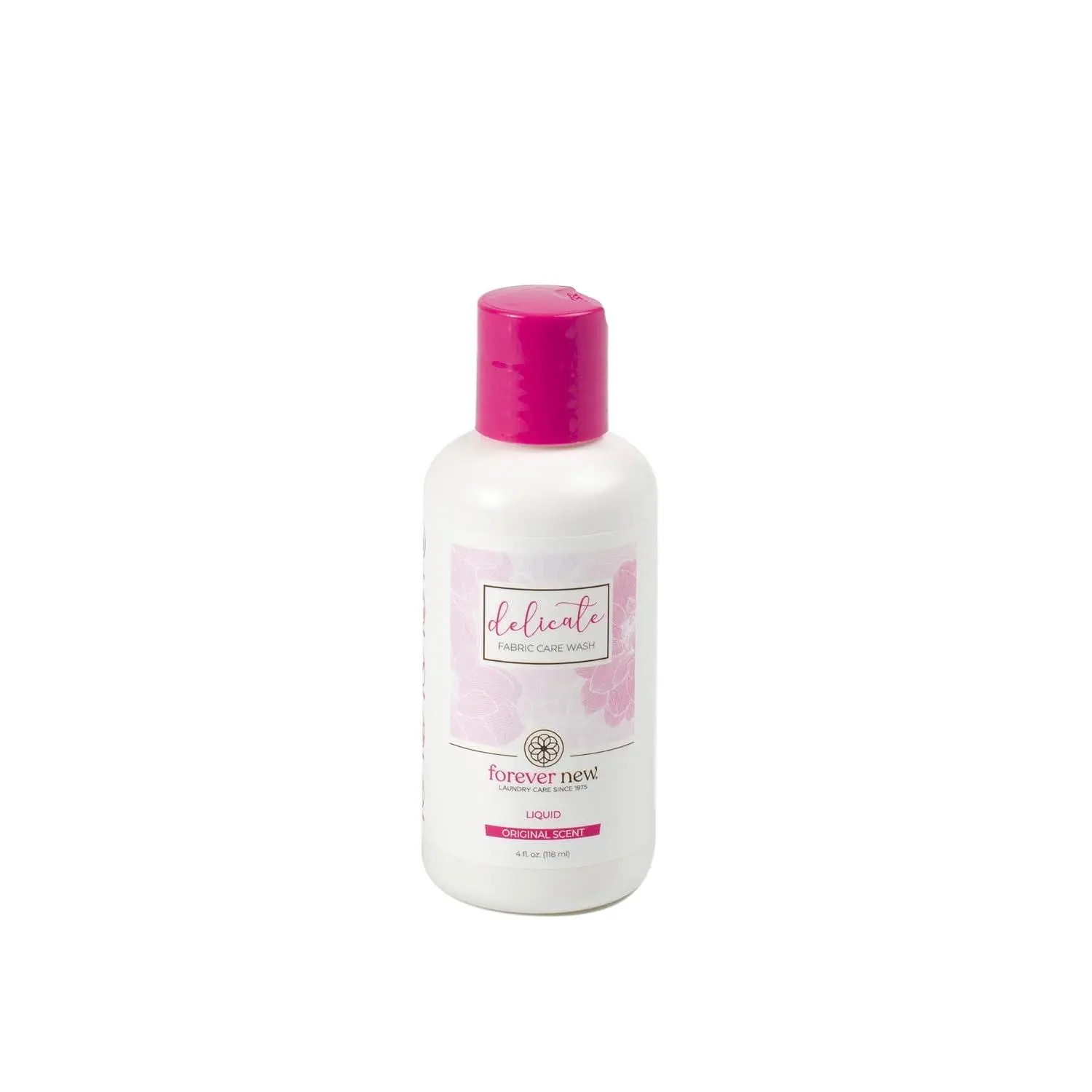 FOREVER NEW Delicate Laundry Detergent Liquid, Original Scented, 4oz | Hypoallergenic, 6-8 Large Loads, Gentle for Silk, Cashmere, Bra, Undergarments, Cotton, Wool