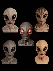 Realistic Pesenar Alien Mask, Perfect for Halloween Party Costume & Celebration Events, Unique Design for Cosplay & Festive