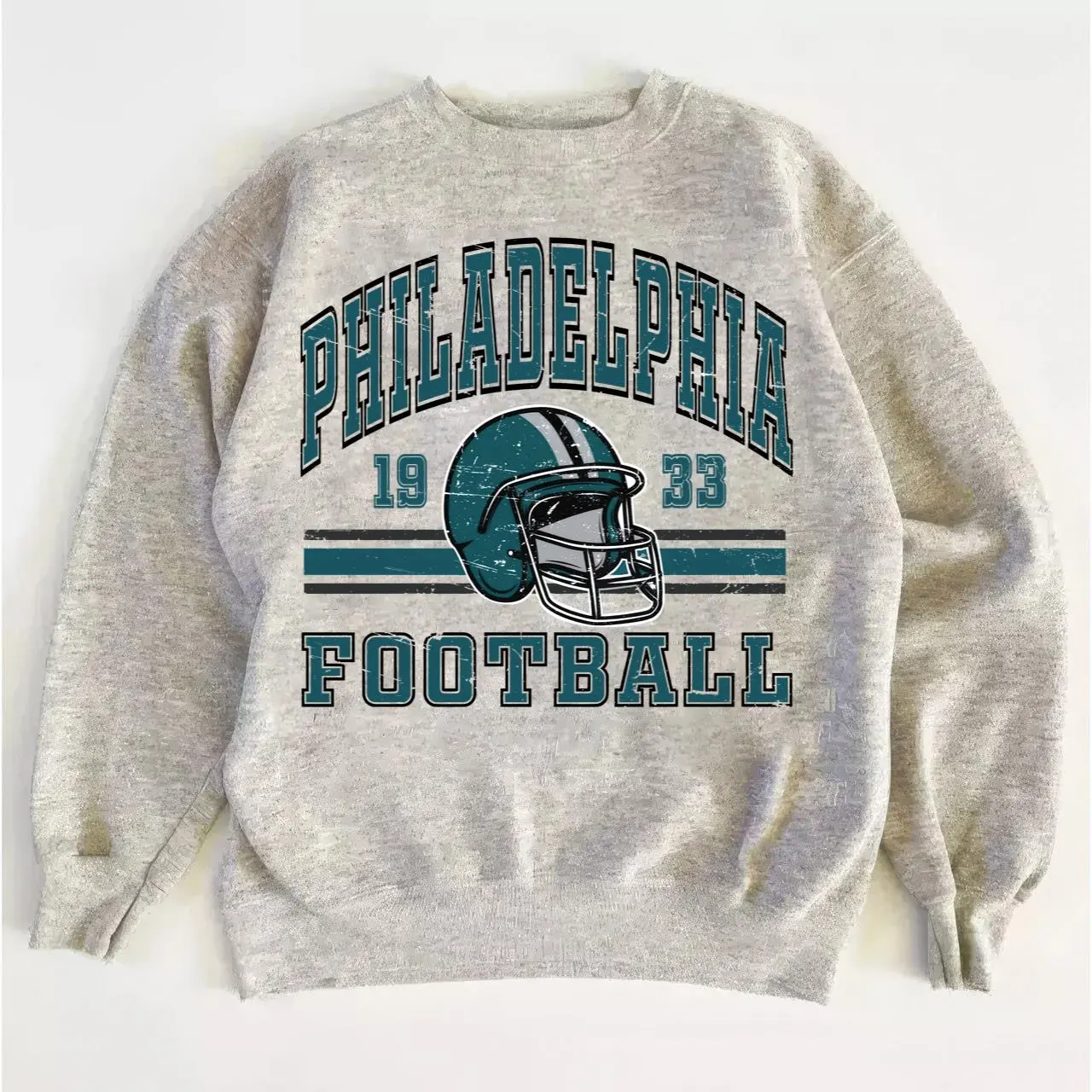Trendy Football Fan Gifts, Eagles Game Day Crewneck Sweatshirt, Stylish Pullover For Fans.
