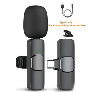 CreatorPro Wireless Mic - USB-C Lavalier with Charging Cable, 24-bit/48kHz Studio Sound for Podcast/TikTok, Plug & Play iPhone/Android