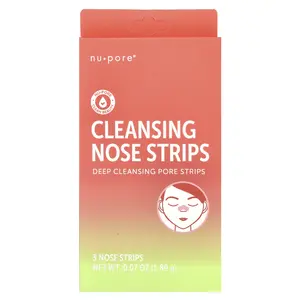 Nu-Pore Cleansing Nose Strips, 3 Nose Strips, 0.07 oz (1.89 g)