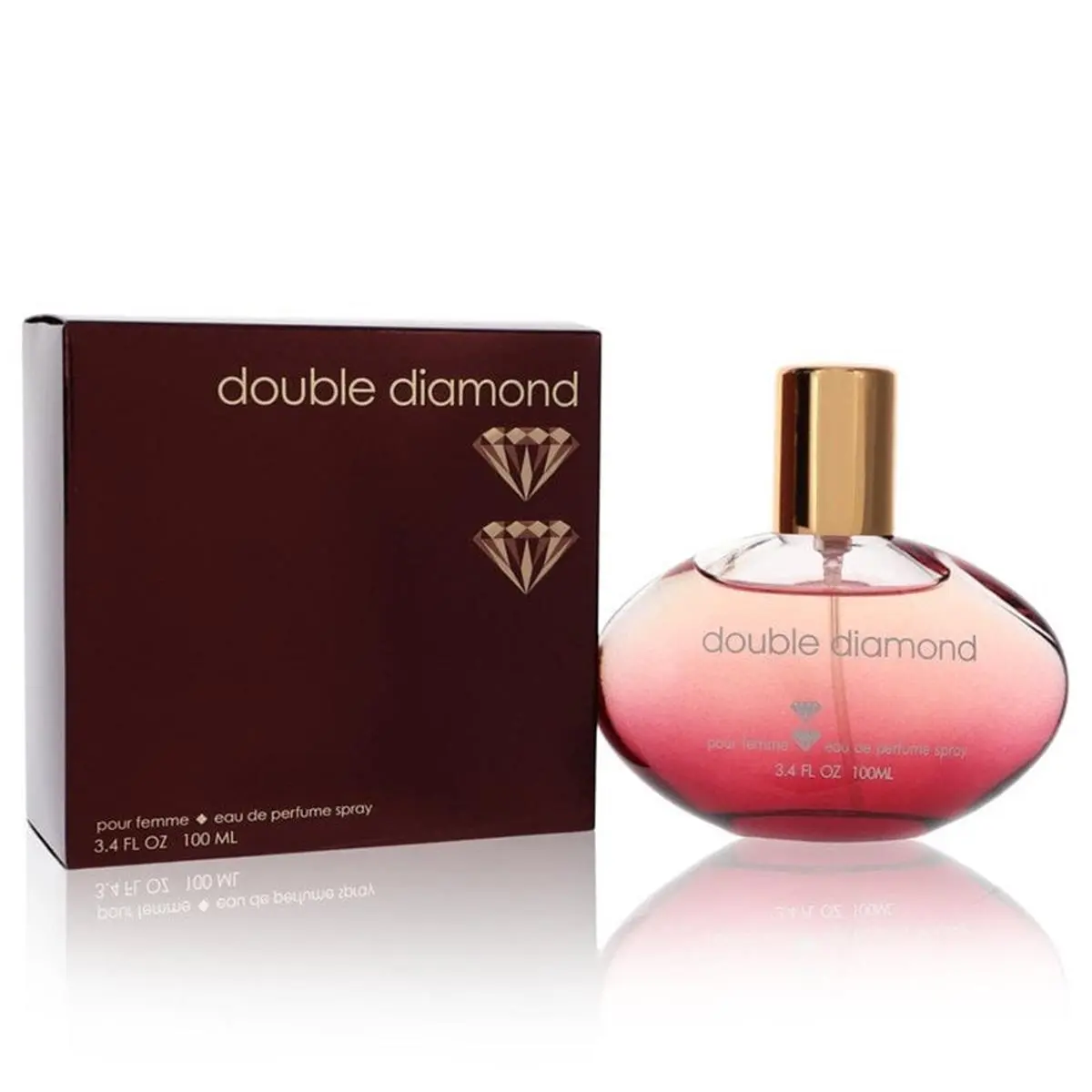 YZY Double Diamond Women's Eau de Parfum Spray, 3.4 fl oz, Seductive Luxurious Scent with Spicy Citrus, Vanilla, Patchouli & Oriental Wood Notes