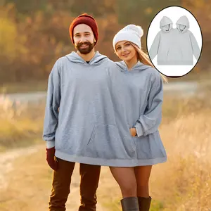 Couple hoodies, double hoodies, fun intimate matching sweatshirts, couple friends couple Christmas gifts