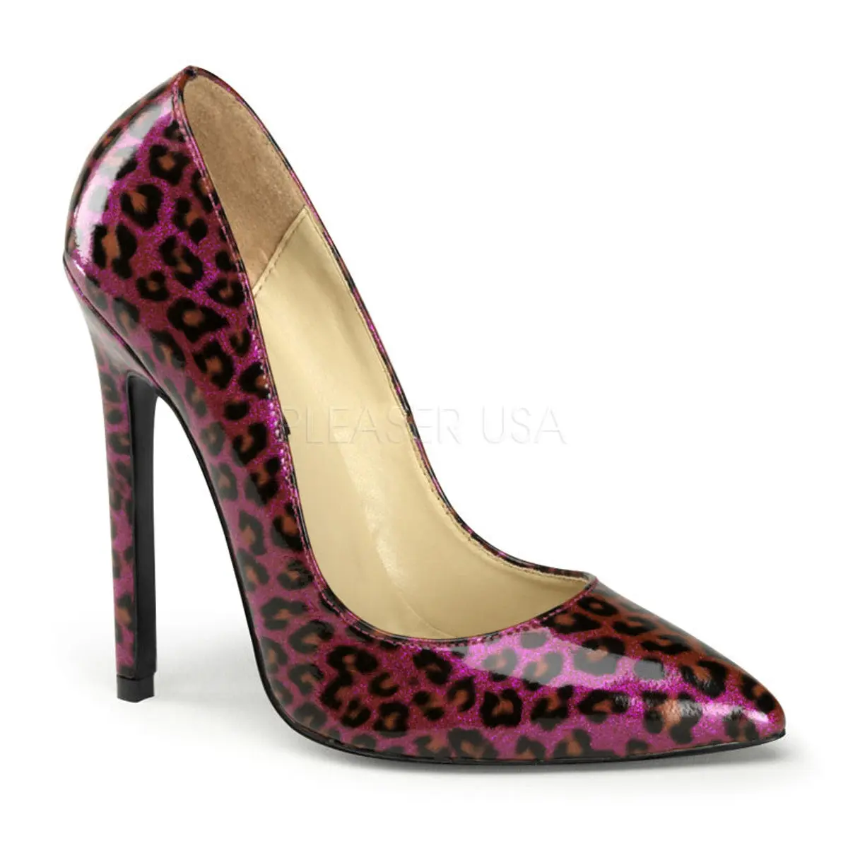 Women's Sexy Pearlized Purple Pumps, Chic 5-Inch Stiletto High Heels with a Pointed Toe for Evening Wear & Special Occasions, Stylish, Shoe, Elegant, Fashion, Footwear