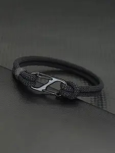 Men's Colorful Paracord Survival Bracelet with Detachable Climbing Buckle, 6 Colors Outdoor Camping Accessory for Adventure Enthusiasts, Emergency Survival Gear, Survival Gear, Survival Equipment