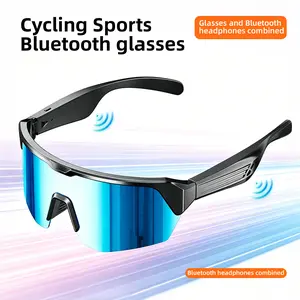 Smart Sunglasses,Smart Cycling Glasses with Bluetooth Audio,Sunglasses – UV400 Sports Sunglasses for Riding, Music & Calls