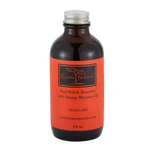 Karma Naturals  Nail Polish Remover with Soybean and Orange Blossom Oil - 4 fl. Oz.
