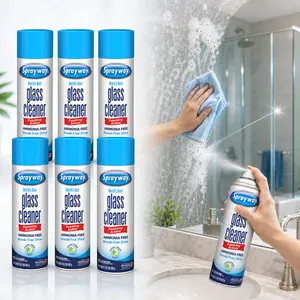 Sprayway 23 oz. Glass Cleaner, Streak Free Glass & Mirror Cleaner, Fast Drying No Rinse Foam Spray, Heavy Duty Yet No Drip Formula, Leaves Crystal Clean Shine & Fresh Scent, For Windows Fiberglass Glass Surfaces