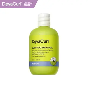 Deva Curl Low-Poo Original Mild Lather Cleanser for Rich Moisture, 12oz
