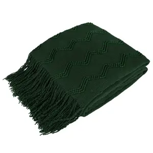 PAVILIA Knit Throw Blanket for Couch, Zig Zag Pattern, Soft Knitted Farmhouse Sofa Throw for Living Room, Lightweight Decorative Fall Blanket for Chair, Outdoor Textured Boho Blanket