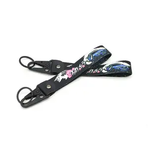 JDM Car Keychain Wrist Strap, Personalized Racing Gift for Motorcycle & Auto Enthusiasts, Stylish Keychain