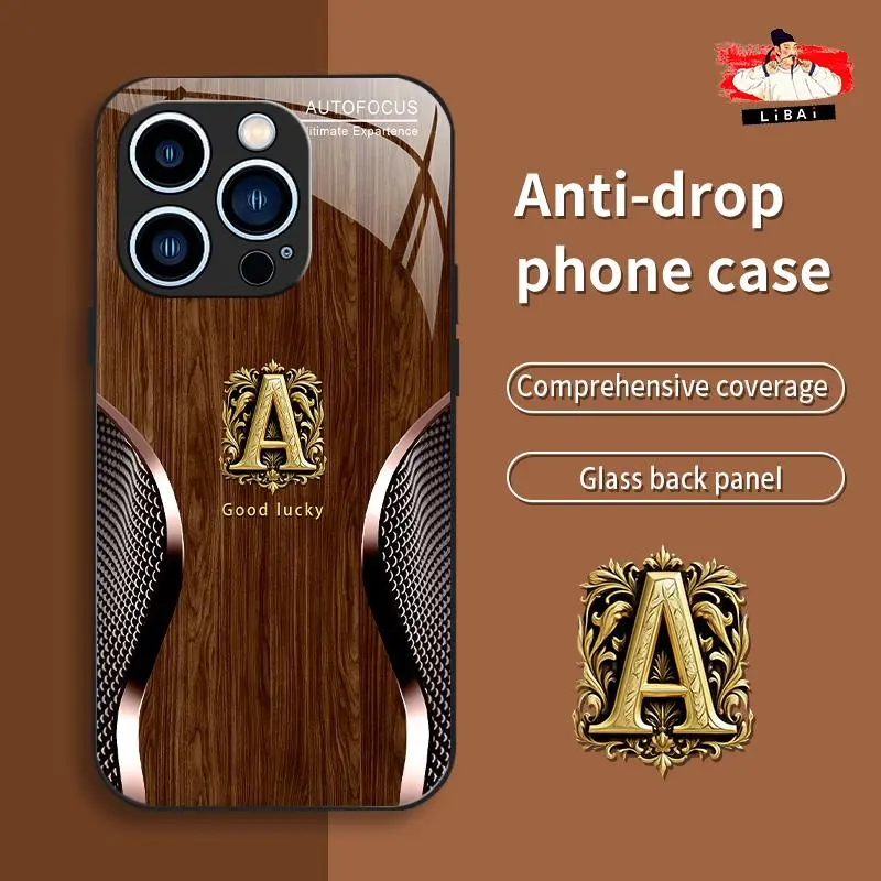 Suitable for [iPhone 12 Pro Max] New retro letter mobile phone case simple explosion-proof mobile phone case affordable anti-fall anti-fingerprint 995