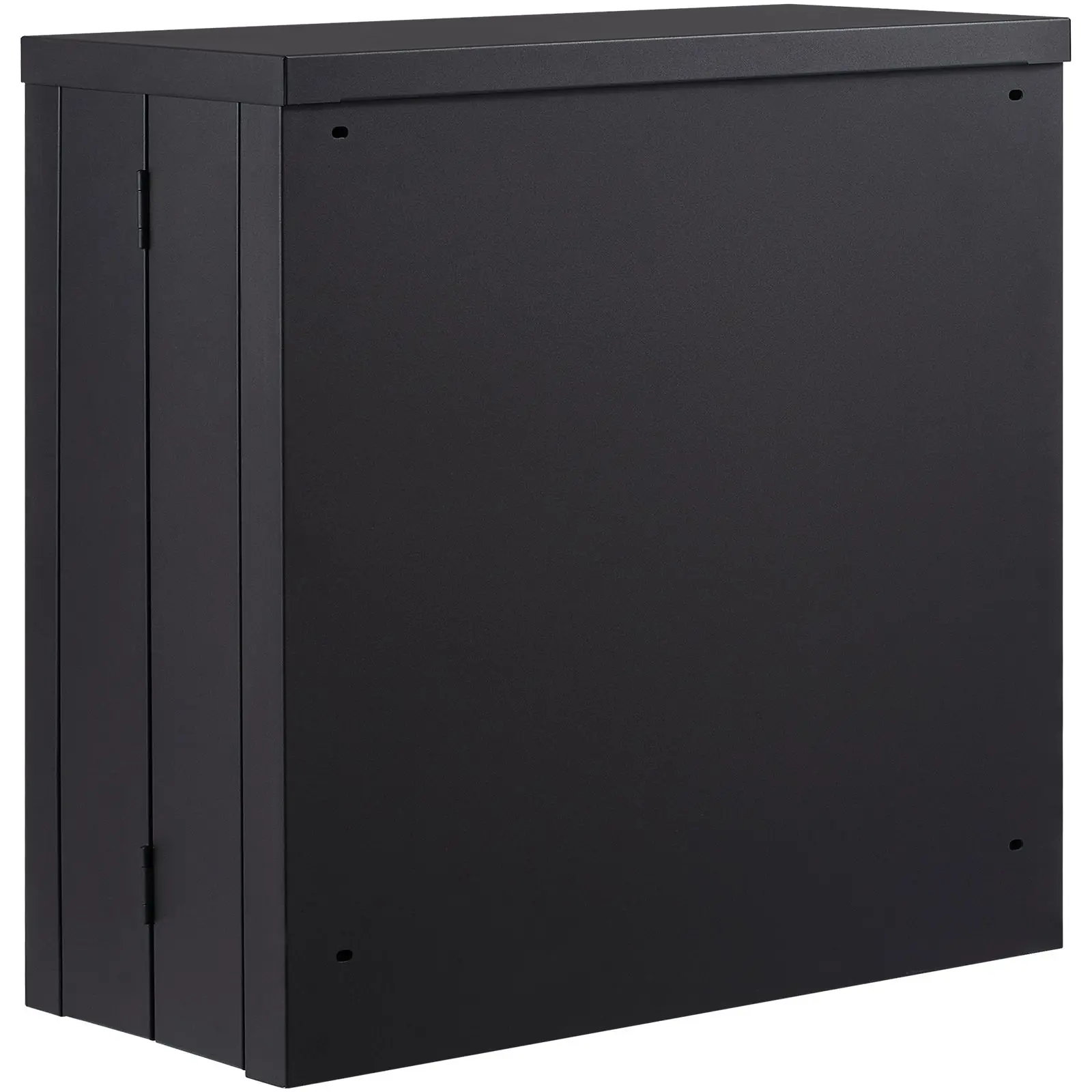 26 in Black Foldable Cold-Rolled Steel Wall Mount Cabinet - Sturdy Metal Garage Locker Tool Chest, 240 lbs Capacity, Adjustable Shelves, 4 Magnets, Magnetic Door, Space-Saving, Reliable Lock, Reserved Power Cord Holes for Home, Warehouse