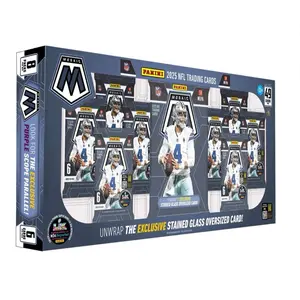 2025 Panini Mosaic Football Costco Bundle Box with Jumbo Stained Glass
