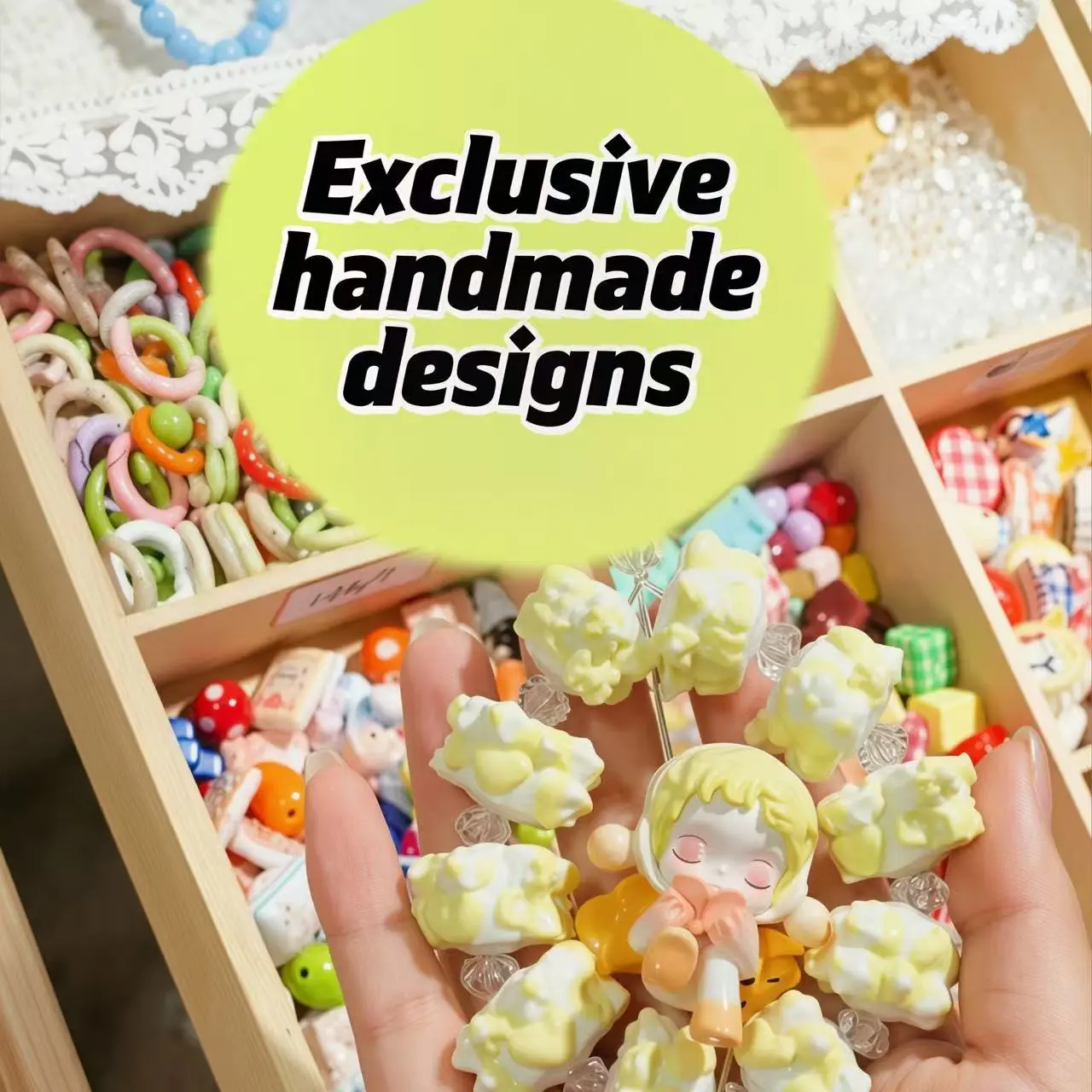 #5 Custom Beaded Charms, Handmade Personalized Accessories, Unique Charm for Customized Gifts, Fashion Costume Jewelry Keychains, Jewelry Making Charms