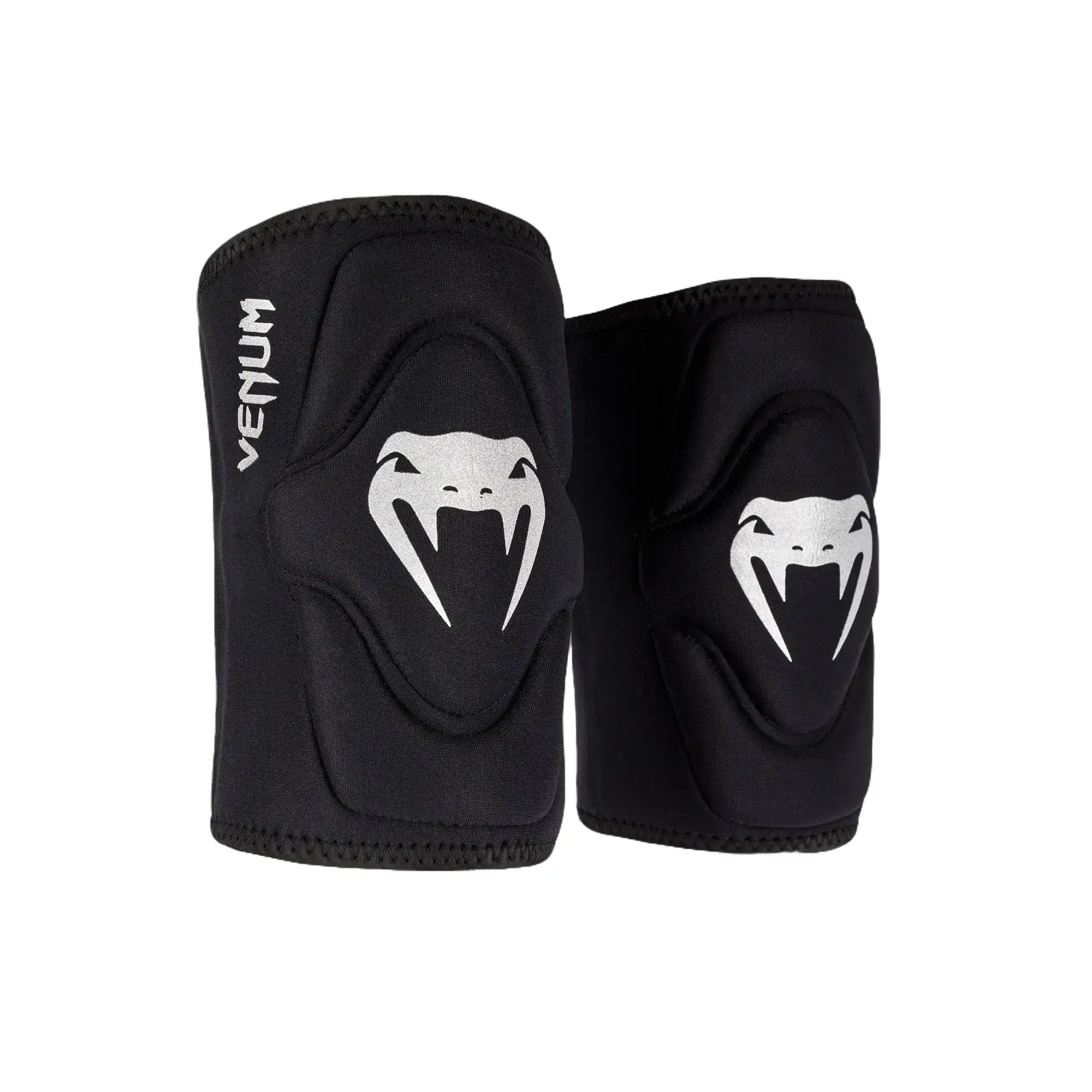 Venum Gel Kontact Knee Pads - Black/Silver