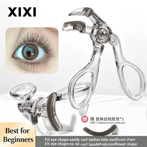 XIXI All-in-One Wide-Angle Eyelash Curler with Built-In Comb, One Clip Quick Curling No Pinch Comfortable Fit for All Eye Shapes, Long-Lasting Sunflower , Beginner Friendly Precision Comb Teeth Design, All-Day Styling Hold Without Eyelash Damage tiktoksho