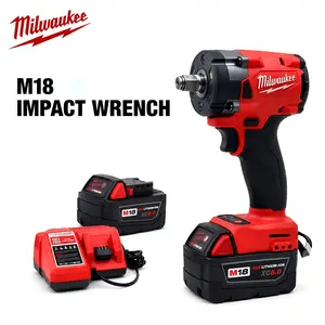 Milwaukee M18 18V 1/2" Impact Wrench FIW212 – 300N.m Torque & 3200BPM For Heavy-Duty Automotive & Industrial Use valve core outdoor survival perfect gift idea brushless impact wrench
