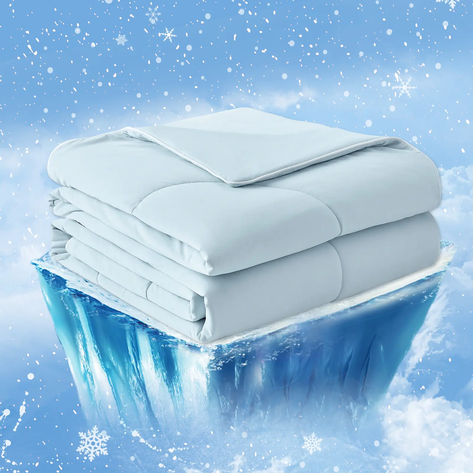 Cozy Bliss Cooling Comforter Duvet for Hot Sleepers, Dreamy Soft, Cold, Body-Safe, Allergen-Reducing, Comfortable Breathable, Silk-Smooth Lightweight Fluffy Bedding for Night Sweats, Dreamy Soft Duvets, Cold Comforter Duvets