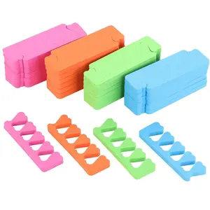 48pcs 4 Funy Color Sponge Toe Separators Pedicure Set Premium Nail Art Painting and Polishing Tool Kit for Nail Polish