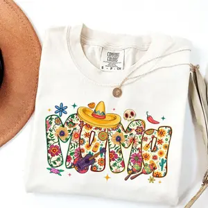 Comfort Colors® Mama Cita Cinco De Mayo Mexican Sombrero T-shirt, Mother's Day Gift