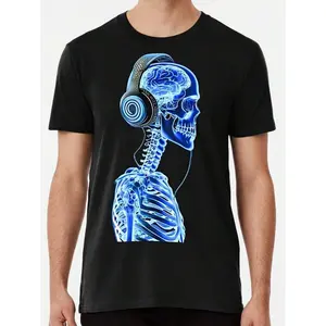 LED T SHIRT - SOUND ACTIVATED GLOW SHIRTS - LIGHT UP TEES - MADE IN USA - Casual Festive Wear